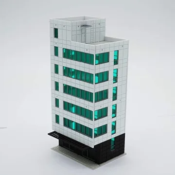 Outland Models Railway Colored Modern City Business Building - N Scale Office