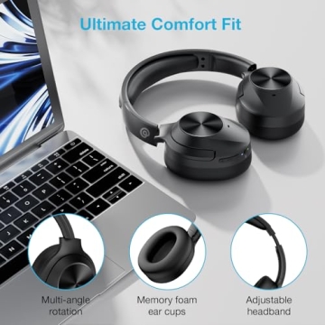 Vibeadio Hybrid Active Noise Cancelling Headphones