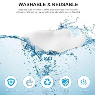 Silicone Heel Protectors for Heel Spurs & Plantar Fasciitis