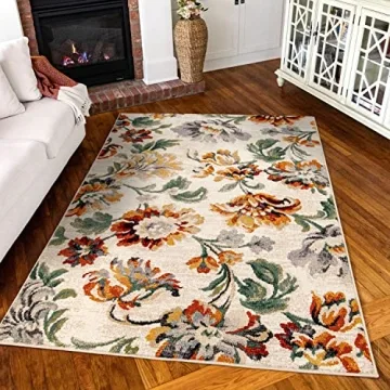 Simply Southern Franklin Floral Rug - Durable & Elegant