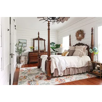Simply Southern Franklin Floral Rug - Durable & Elegant