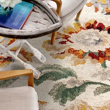 Simply Southern Franklin Floral Rug - Durable & Elegant