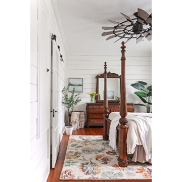 Simply Southern Franklin Floral Rug - Durable & Elegant