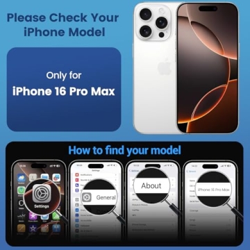Temdan iPhone 16 Pro Max Clear Case - MagSafe Compatible