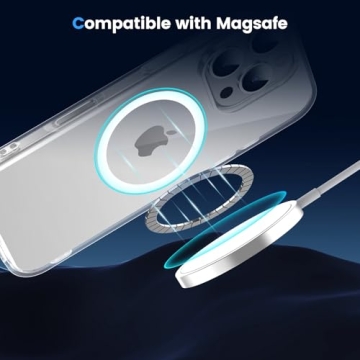 Temdan iPhone 16 Pro Max Clear Case - MagSafe Compatible