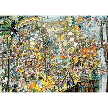 Bits and Pieces – 3000 Piece Jigsaw Puzzle for Adults – Crazy BBQ - Festival Scene Jigsaw Puzzle...