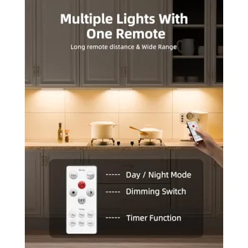 EZVALO Under Cabinet LED Lights - Wireless & Rechargeable