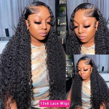 Tihufe 13x6 Deep Wave Lace Front Wig Human Hair Quality