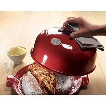 Emile Henry Bread Cloche | Burgundy