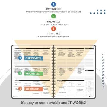 Planner Pad Spiral Bound Organizer for 2025