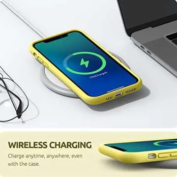 SURPHY Compatible with iPhone 11 Pro Max Case 6.5 inches, Thickened Liquid Silicone Phone Case (with Microfiber Lining) for iPhone 11 Pro Max 2019, Yellow