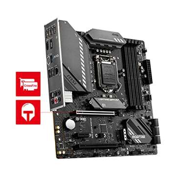 MSI MAG B560M MORTAR Gaming Motherboard (mATX, 11th/10th Gen Intel Core, LGA 1200 Socket, DDR4, PCIe 4, CFX, M.2 Slots, USB 3.2 Gen 2, 2.5G LAN, DP/HDMI)