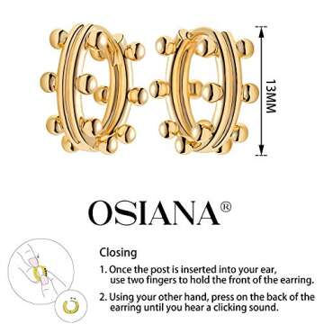 Dainty 18K Gold Plated Huggie Hoop Earrings for Women