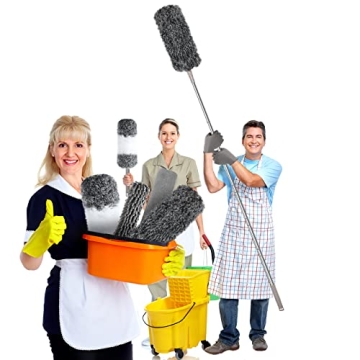 Microfiber Feather Duster Kit for All High Dusting Needs