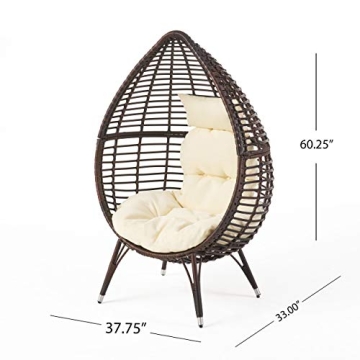 Stylish Christopher Knight Teardrop Wicker Lounge Chair