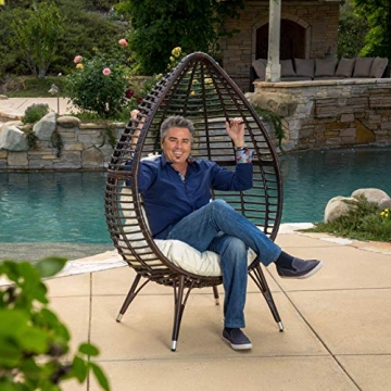 Stylish Christopher Knight Teardrop Wicker Lounge Chair