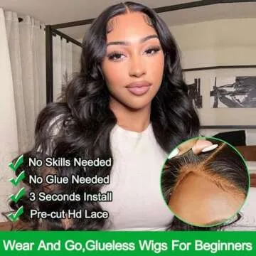 MPKORO 28 Inch Glueless Human Hair Wig for Women