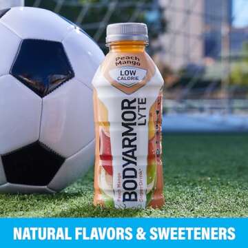 BODYARMOR LYTE Sports Drink Low-Calorie Sports Beverage, Tropical Coconut, Coconut Water Hydration, Natural Flavors With Vitamins, Potassium-Packed Electrolytes, Perfect For Athletes, 16 Fl Oz (Pack of 12)