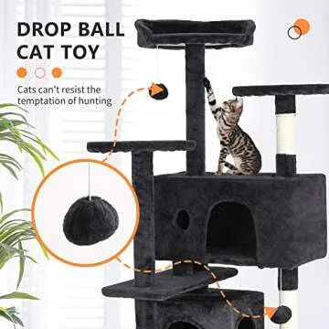 BestPet 54in Cat Tree Tower Activity Center for Cats