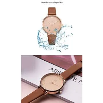 SHENGKE Women Watches Leather Band Luxury Quartz Watches Ladies Wristwatch Relogio Feminino