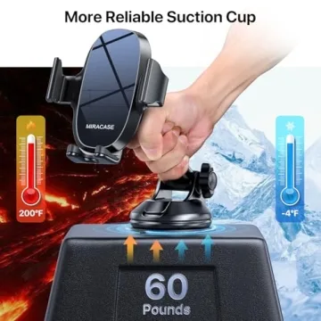 Universal Car Phone Holder Mount for iPhone Samsung Secure Adjustable