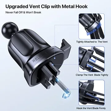 Universal Car Phone Holder Mount for iPhone Samsung Secure Adjustable