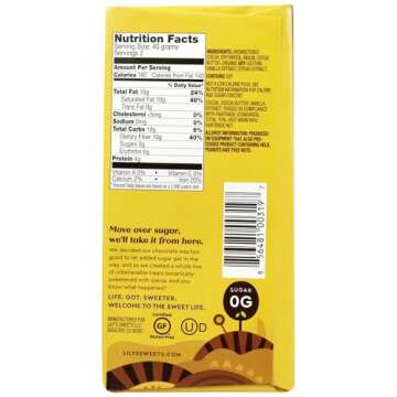 Lily's Sweets, 70% Cocoa Extra Dark Chocolate Bar, 2.8 Ounce