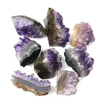 Namzi Raw Amethyst Crystals Clusters Natural Gemstones