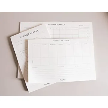 Sapphire Design Co. Daily Desk Planner for Daily Planning