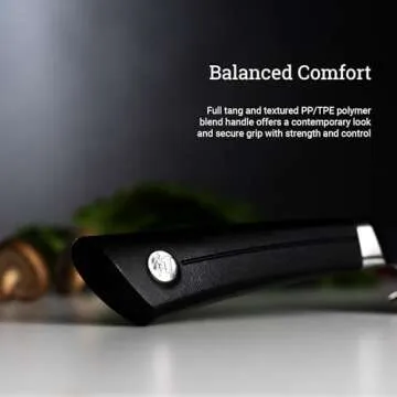 Shun Sora 8" Chef's Knife, Handcrafted Japanese Kitchen Knife, VG10 Steel Edge and 420J Stainless Steel Blade, Balanced Handle, Gyuto-Style Chef Tool for Professional and Home Chefs