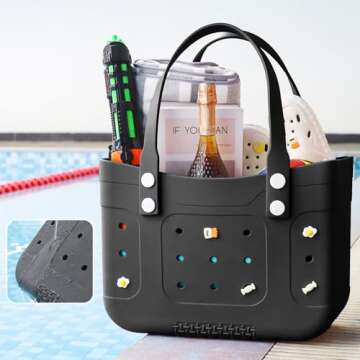 Extra Large Waterproof Beach Tote Bag – Durable, Lightweight, Washable