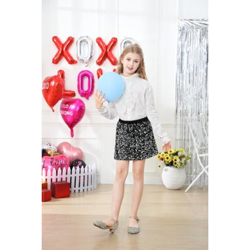 Dazzling Century Star Sequin Skirt for Girls 8-9 Years