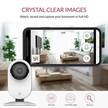 YI Baby Monitor HD Cam with Audio, Night Vision & Alexa