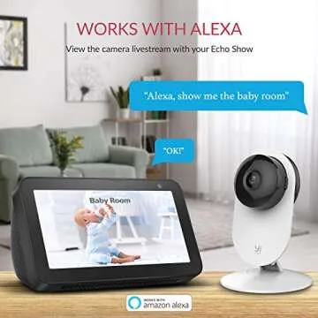 YI Baby Monitor HD Cam with Audio, Night Vision & Alexa