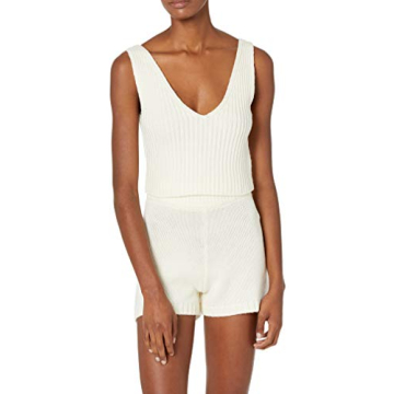 The Drop Sylvie Cropped Sweater Tank for Chic Look