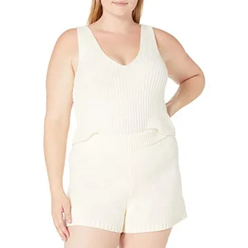 The Drop Sylvie Cropped Sweater Tank for Chic Look