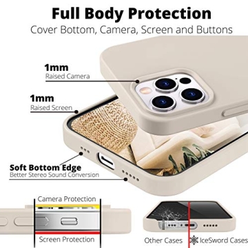 IceSword iPhone 12 Pro Max Stone Silicone Shockproof Case