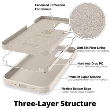 IceSword iPhone 12 Pro Max Stone Silicone Shockproof Case