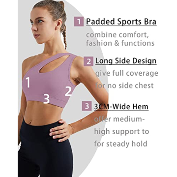 RUNNING GIRL One Shoulder Sports Bra for Women Stylish Support