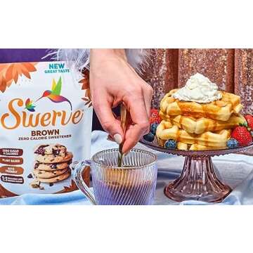 Swerve Sweetener Granular, Brown and Confectioners Baker's Trio - Sugar Substitute, Zero Calorie, Keto Friendly, Zero Sugar, Non-Glycemic, 12oz, 3 Pack