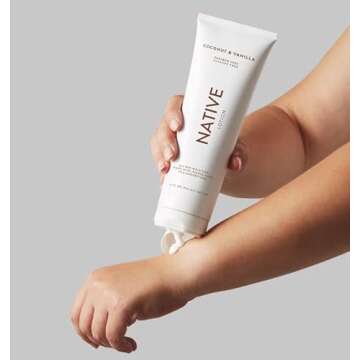 Native Lotion for Women, Men | Sulfate Free, Paraben Free, Dye Free, with Naturally Derived Clean Ingredients Leaving Skin Soft and Hydrating, 12 oz, 2 Pack (Coconut & Vanilla)