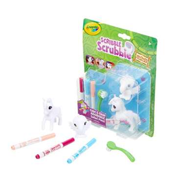 Crayola Scribble Scrubbie Safari 2 Pack Animal Toy Set Age 3+