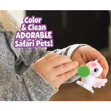 Crayola Scribble Scrubbie Safari 2 Pack Animal Toy Set Age 3+