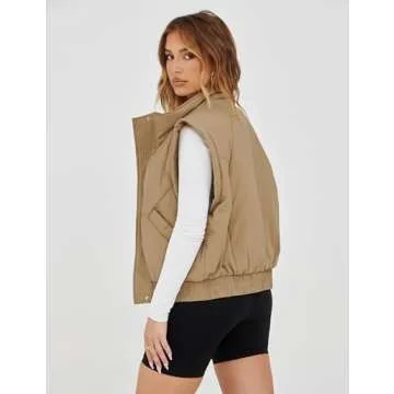 UANEO Womens Stylish Cropped Vest for All Seasons
