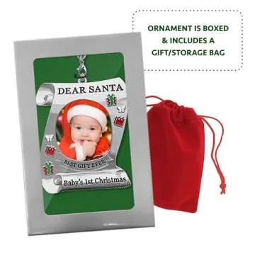 Baby's First Christmas 2024 Keepsake Photo Ornament
