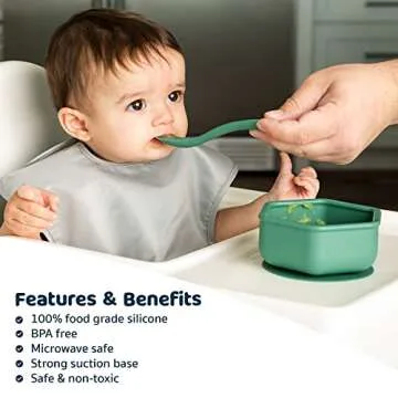 Tiny Twinkle Suction Bowl for Toddlers - BPA Free, Safe & Durable