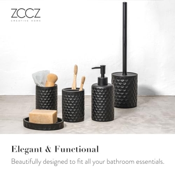 zccz 5-Piece Bathroom Accessories Set - Stylish & Durable