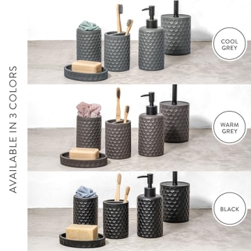 zccz 5-Piece Bathroom Accessories Set - Stylish & Durable