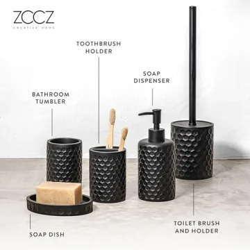 zccz 5-Piece Bathroom Accessories Set - Stylish & Durable