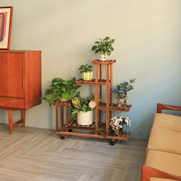 Stylish unho Plant Stand with Wheels for Indoor and Outdoor Use